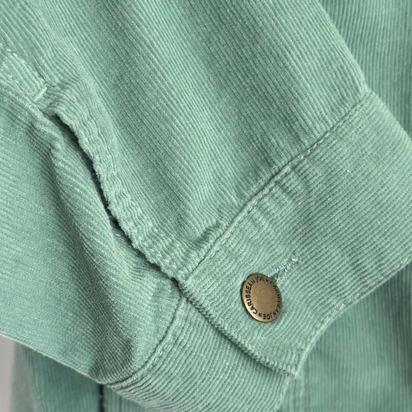 Caribbean Joe Sage Green Corduroy Button-up Women's Jacket (1013) - Picture 9 of 14